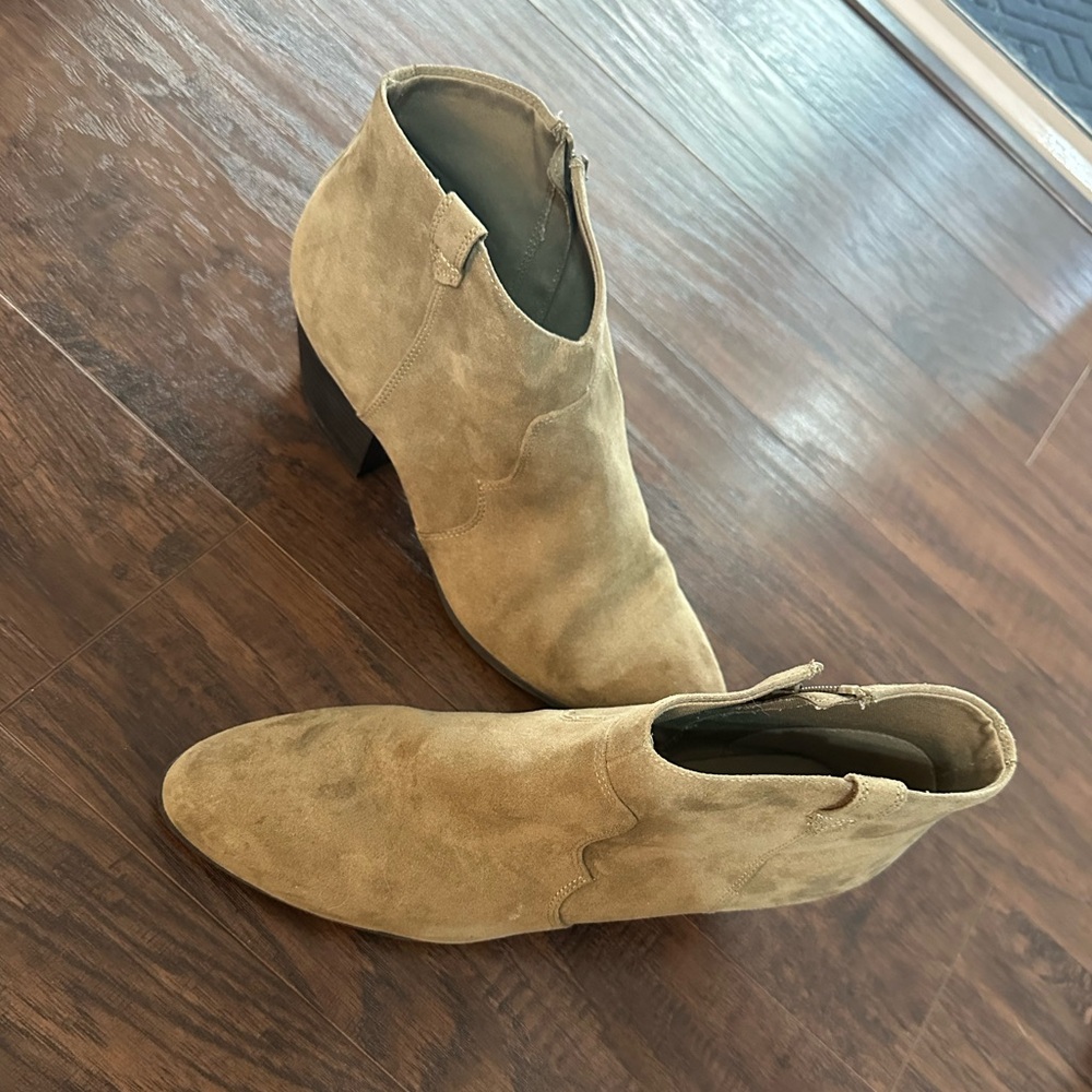 Tan Suede Ankle Boots